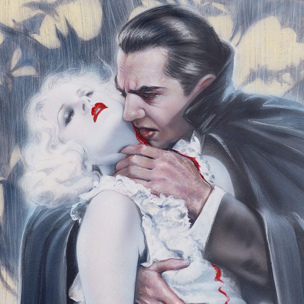 Dracula Art Print The Kiss by Olivia De Berardinis 70 x 43 cm - non encadrée
