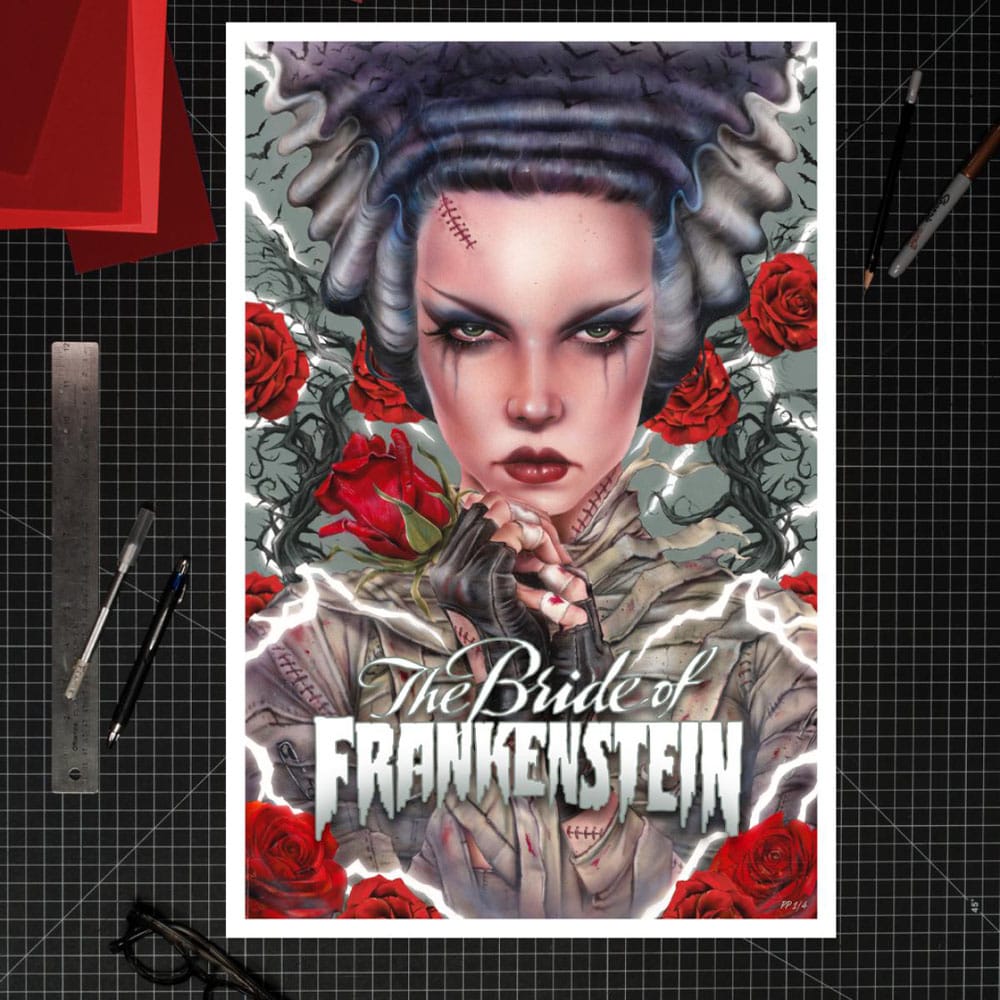 La Fiancée de Frankenstein Art Print Bride Afterlife by Brian M. Viveros 61 x 41 cm - non encadrée