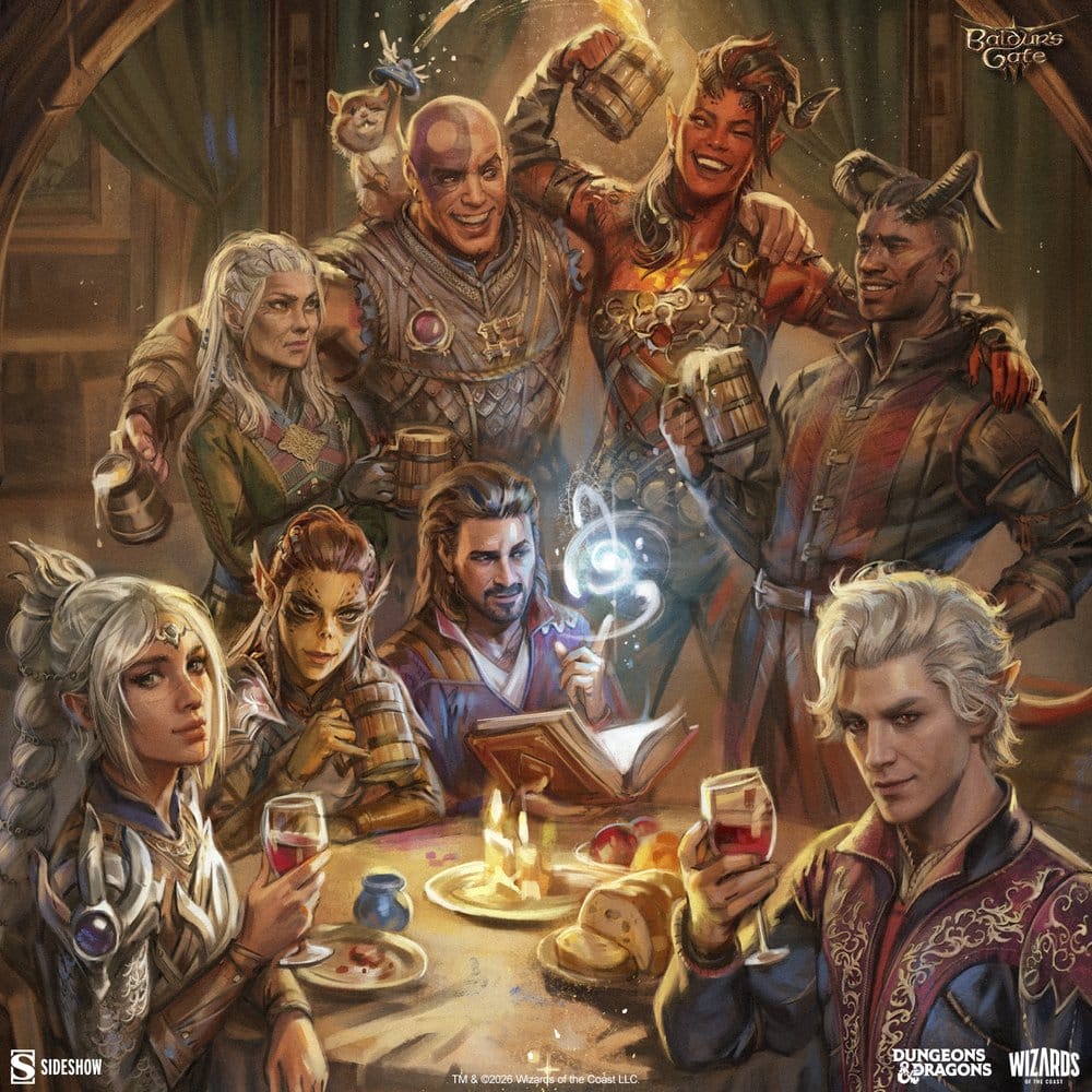Baldur's Gate III impression Art Print The Elfsong Tavern 61 x 46 cm - non encadrée