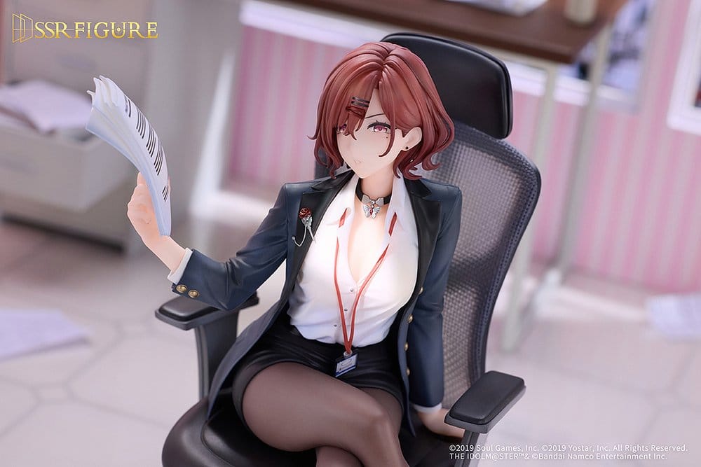 The Idolmaster Shiny Colors x Mahjong Soul figurine PVC 1/7 Madoka Higuchi Effortless Work Ver. 21 cm
