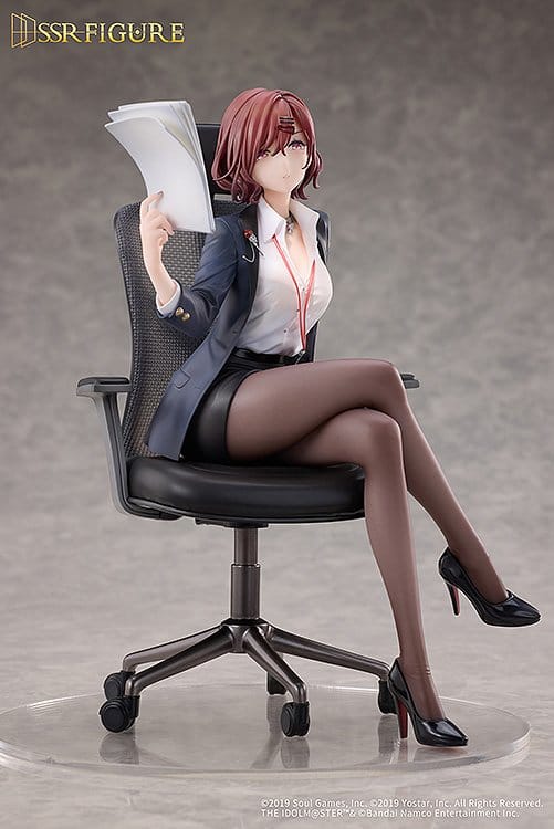 The Idolmaster Shiny Colors x Mahjong Soul figurine PVC 1/7 Madoka Higuchi Effortless Work Ver. 21 cm