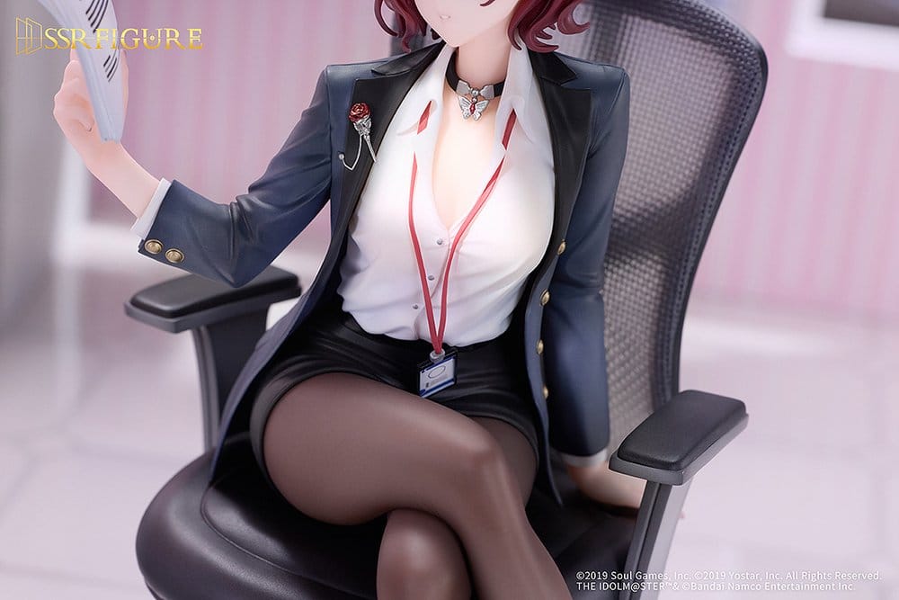 The Idolmaster Shiny Colors x Mahjong Soul figurine PVC 1/7 Madoka Higuchi Effortless Work Ver. 21 cm