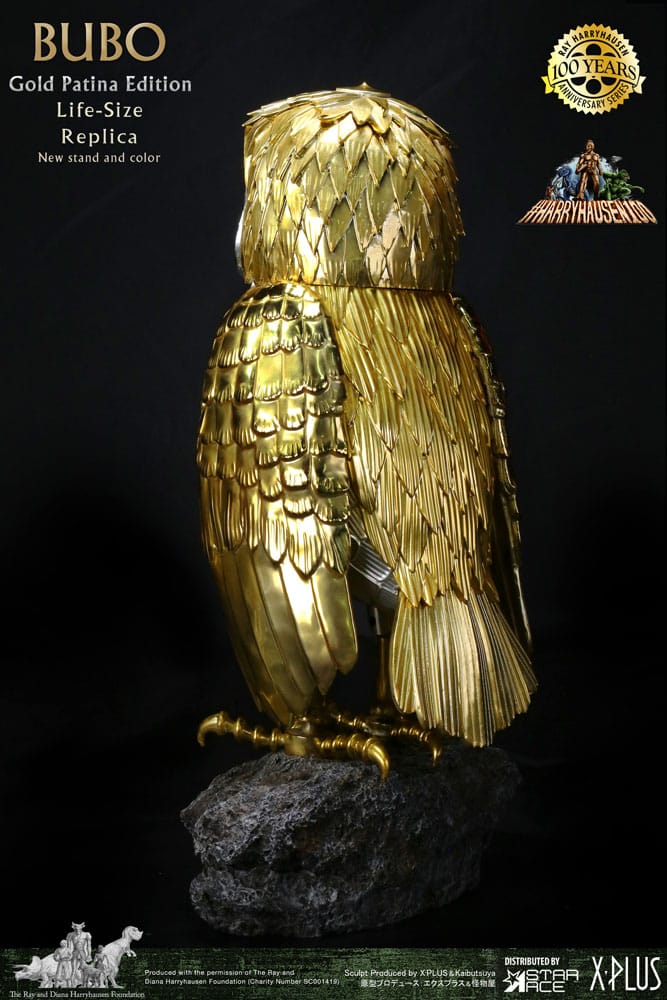 Le Choc des Titans statuette Ray Harryhausens Bubo Gold Patina Edition Deluxe Ver. 34 cm