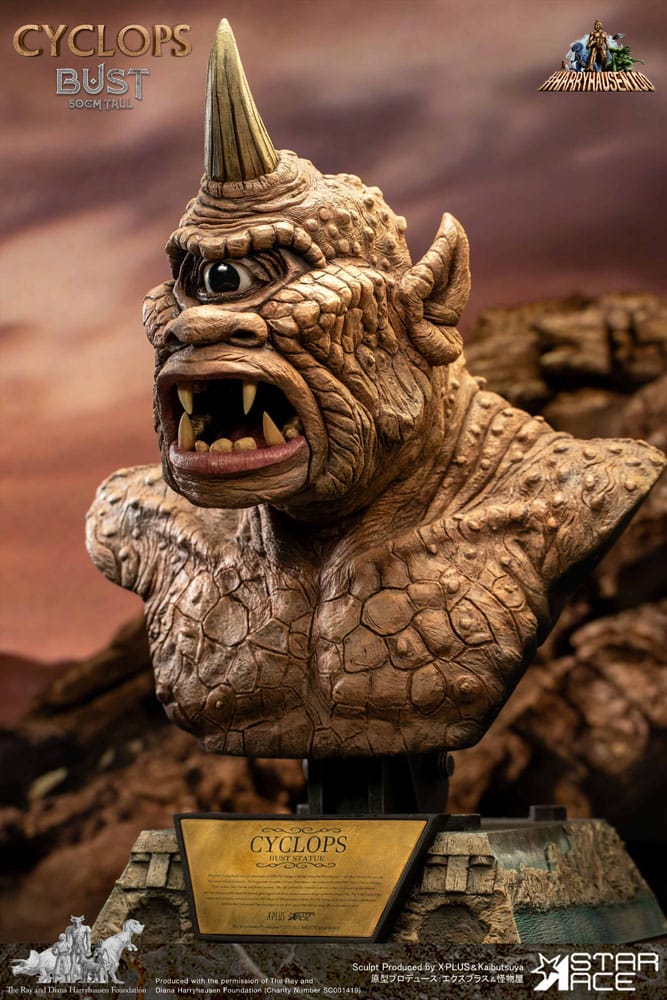 Le Septième Voyage de Sinbad buste Ray Harryhausens Cyclops 50 cm