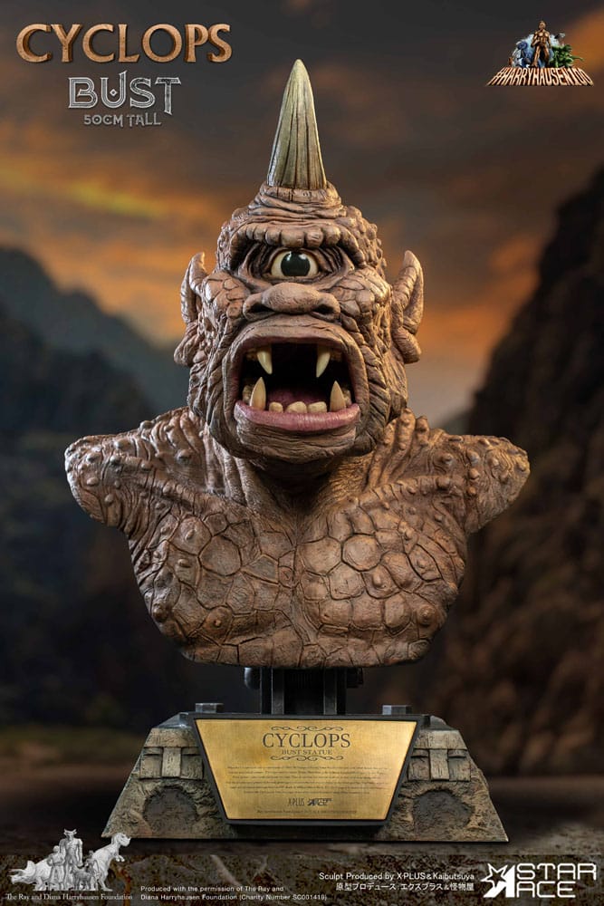 Le Septième Voyage de Sinbad buste Ray Harryhausens Cyclops 50 cm