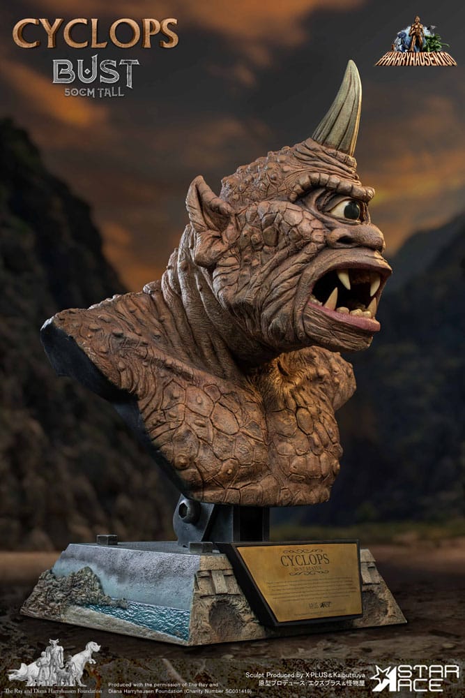 Le Septième Voyage de Sinbad buste Ray Harryhausens Cyclops 50 cm