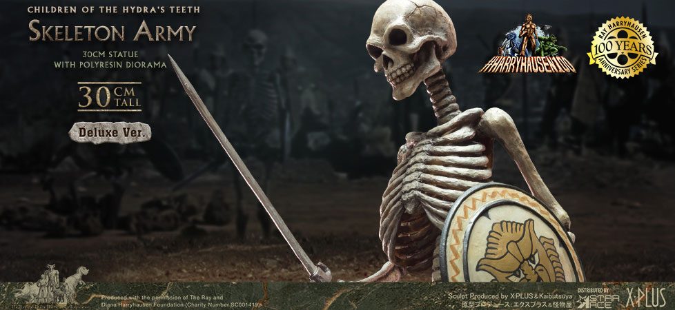 Jason et les Argonautes statuette Gigantic Soft Vinyl Ray Harryhausens Skeleton Army (Children of the Hydra's Teeth) Deluxe Ver. 32 cm