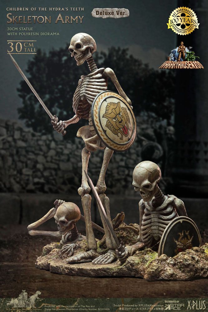 Jason et les Argonautes statuette Gigantic Soft Vinyl Ray Harryhausens Skeleton Army (Children of the Hydra's Teeth) Deluxe Ver. 32 cm