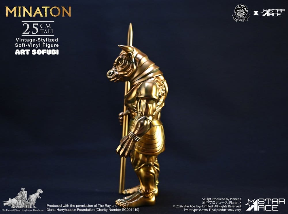 Ray Harryhausen statuette Soft Vinyl Minaton Vintage-Style 25 cm