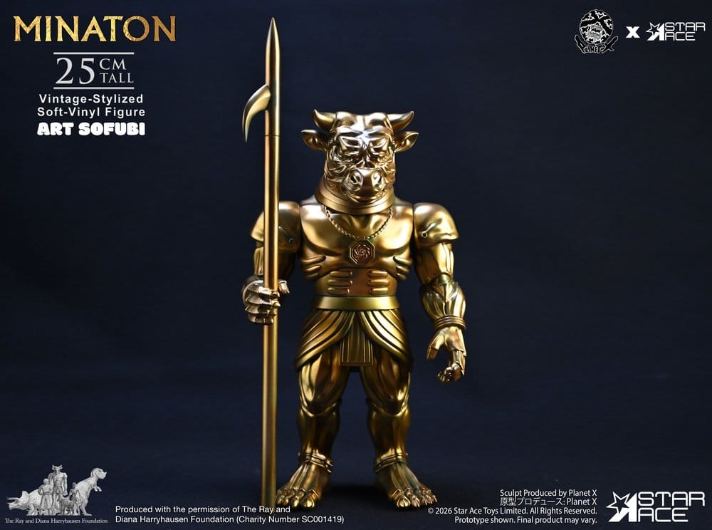 Ray Harryhausen statuette Soft Vinyl Minaton Vintage-Style 25 cm