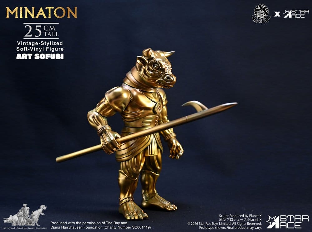 Ray Harryhausen statuette Soft Vinyl Minaton Vintage-Style 25 cm