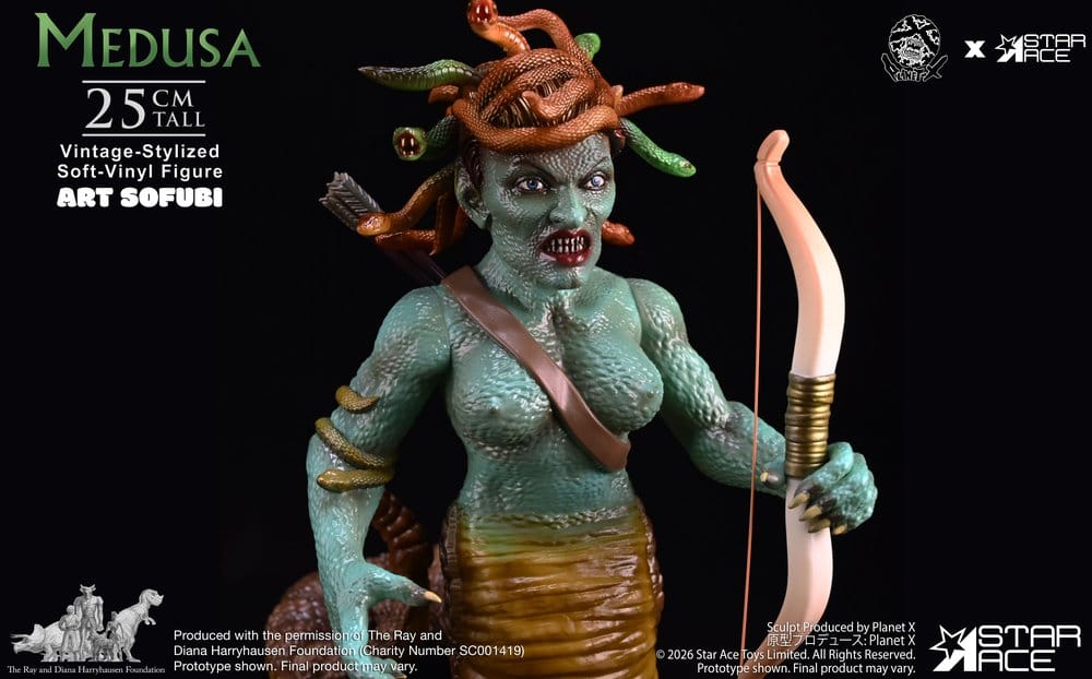Ray Harryhausen statuette Soft Vinyl Medusa Vintage-Style 25 cm