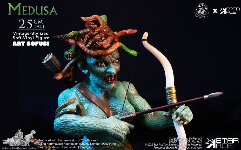 Ray Harryhausen statuette Soft Vinyl Medusa Vintage-Style 25 cm