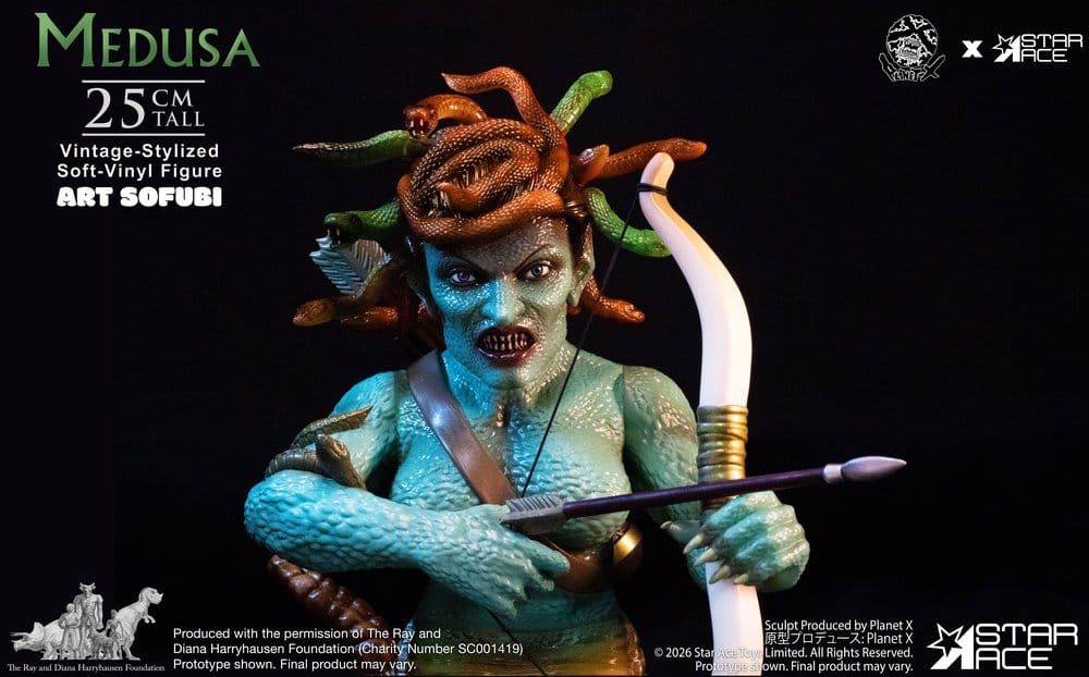 Ray Harryhausen statuette Soft Vinyl Medusa Vintage-Style 25 cm