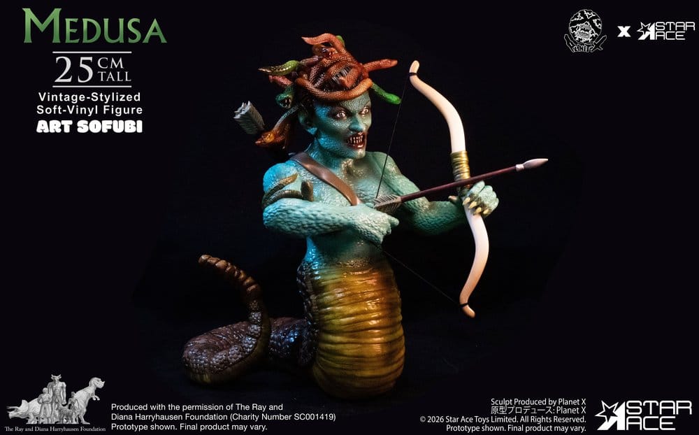 Ray Harryhausen statuette Soft Vinyl Medusa Vintage-Style 25 cm