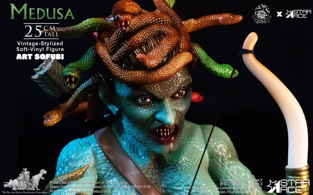 Ray Harryhausen statuette Soft Vinyl Medusa Vintage-Style 25 cm