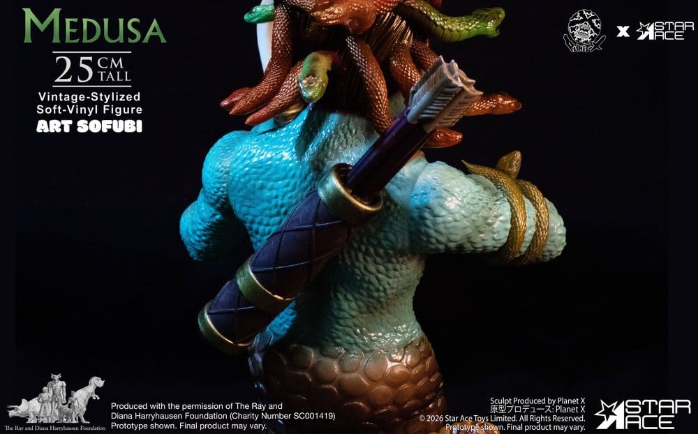 Ray Harryhausen statuette Soft Vinyl Medusa Vintage-Style 25 cm