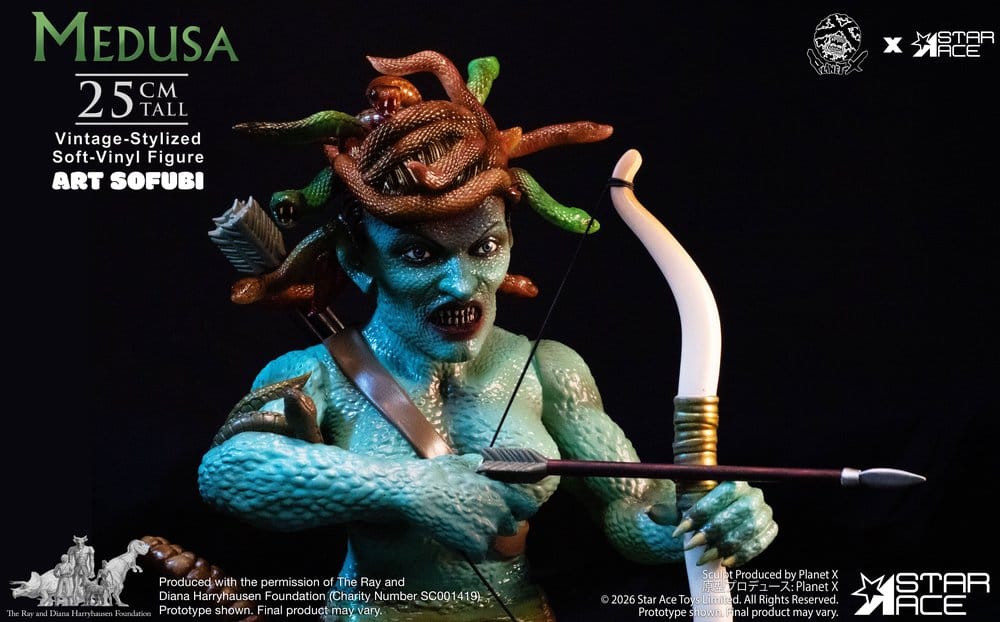 Ray Harryhausen statuette Soft Vinyl Medusa Vintage-Style 25 cm