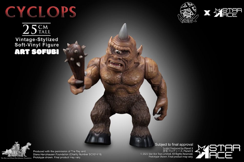 Ray Harryhausen statuette Soft Vinyl Cyclops (Vintage-Style) 25 cm