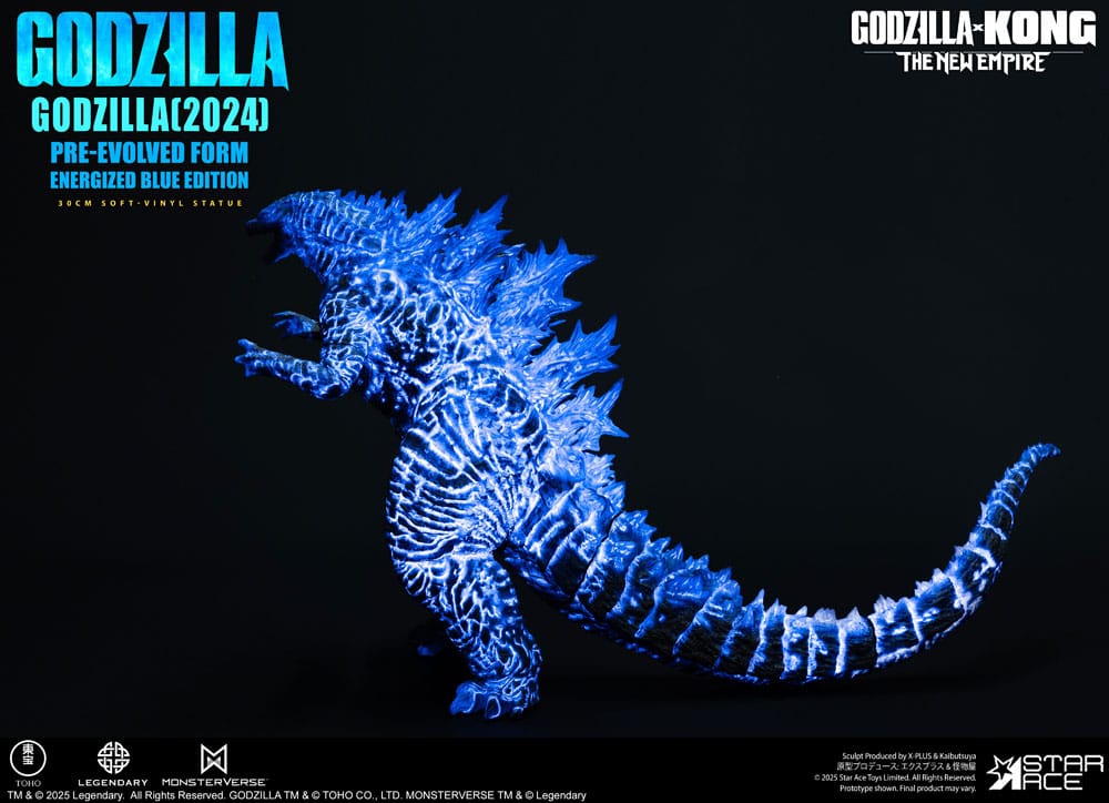 Godzilla vs. Kong: The New Empire statuette Soft Vinyl Godzilla (2024) Evolved Blue Edition 28 cm