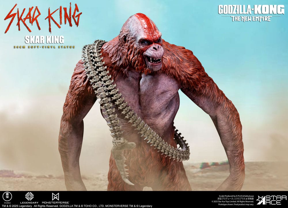Godzilla vs. Kong: The New Empire statuette Soft Vinyl Skar King Unleash the Titan 30 cm