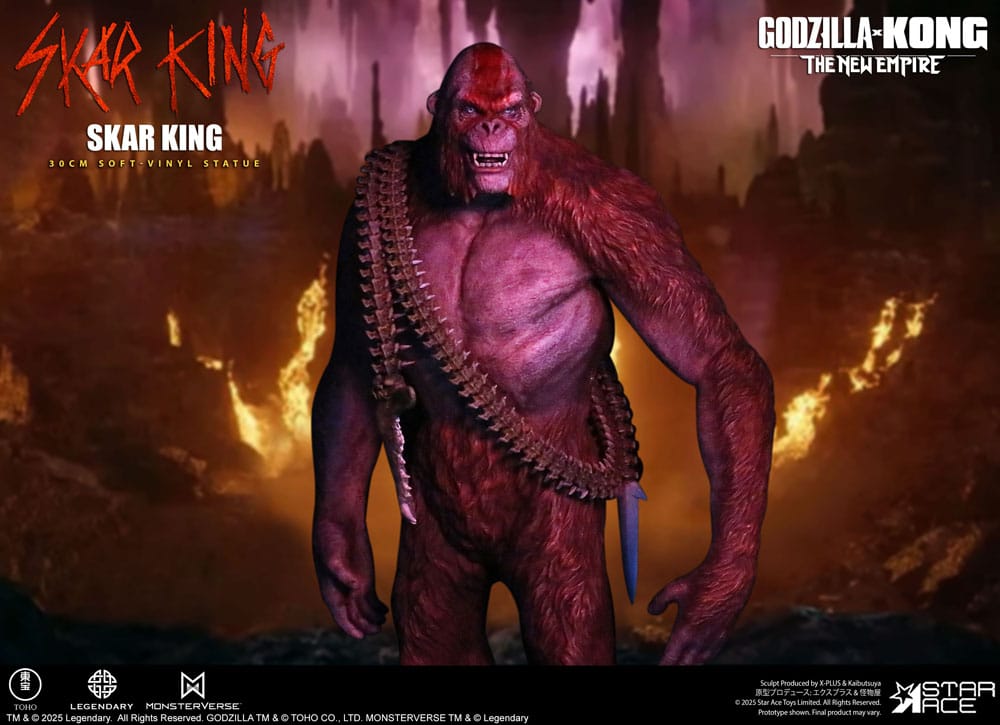 Godzilla vs. Kong: The New Empire statuette Soft Vinyl Skar King Unleash the Titan 30 cm