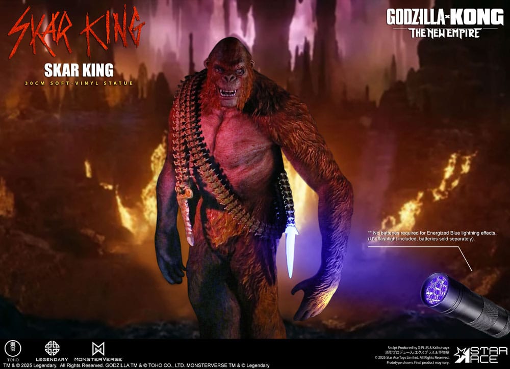 Godzilla vs. Kong: The New Empire statuette Soft Vinyl Skar King Unleash the Titan 30 cm
