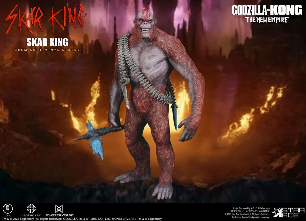 Godzilla vs. Kong: The New Empire statuette Soft Vinyl Skar King Unleash the Titan 30 cm