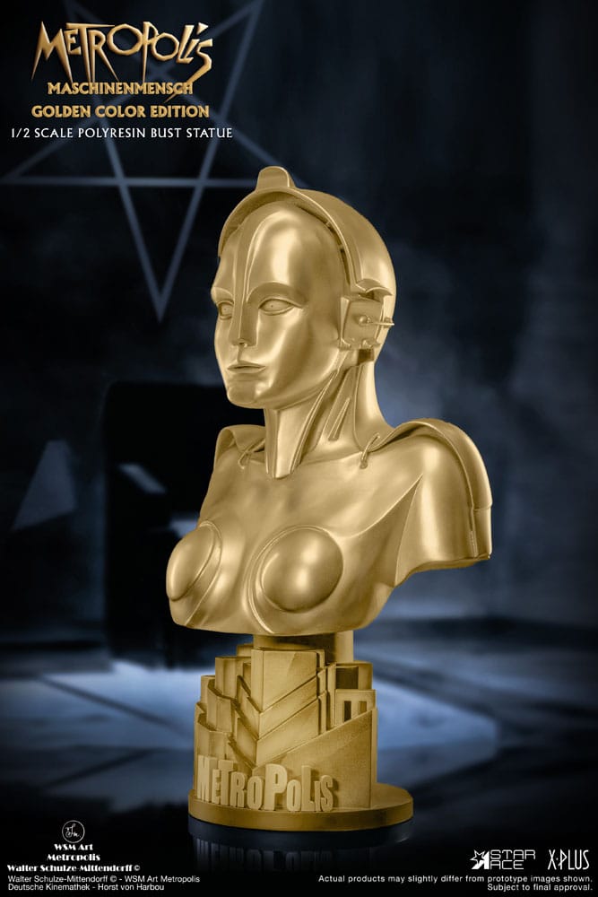 Metropolis buste 1/2 Maria Maschinenmensch Metallic Gold Color Edition 50 cm