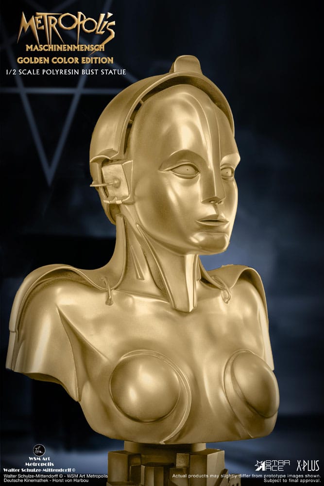 Metropolis buste 1/2 Maria Maschinenmensch Metallic Gold Color Edition 50 cm