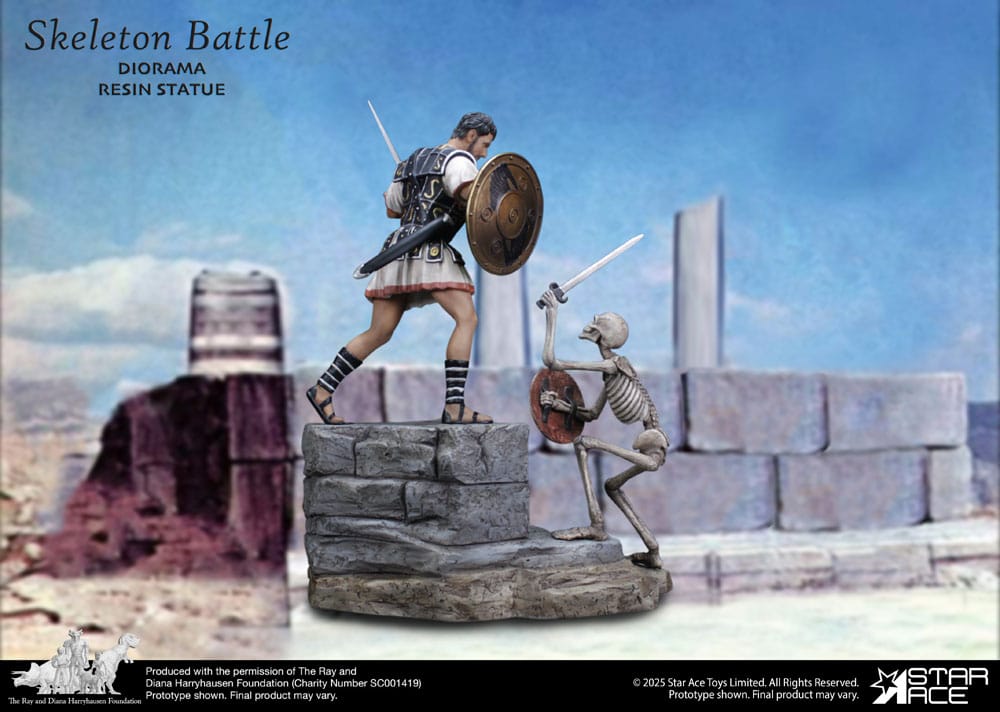 Ray Harryhausen statuette 1/8 Skeleton Battle Scene 30 cm