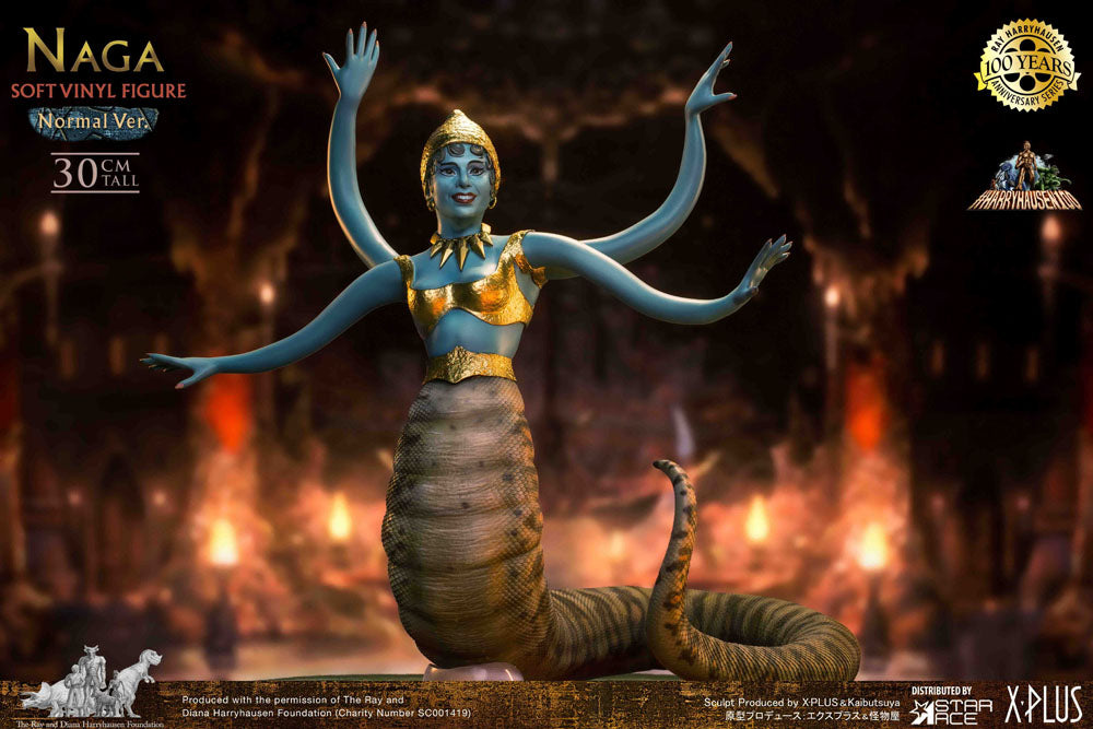 Le Septième Voyage de Sinbad statuette Soft Vinyl Ray Harryhausen's Naga (Snake Woman) Deluxe Version 31 cm
