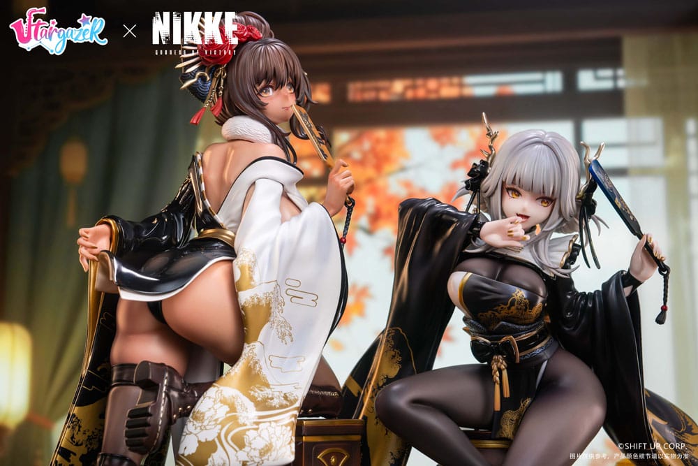 Goddess of Victory: Nikke set 2 statuetten PVC 1/4 Blanc & Noir