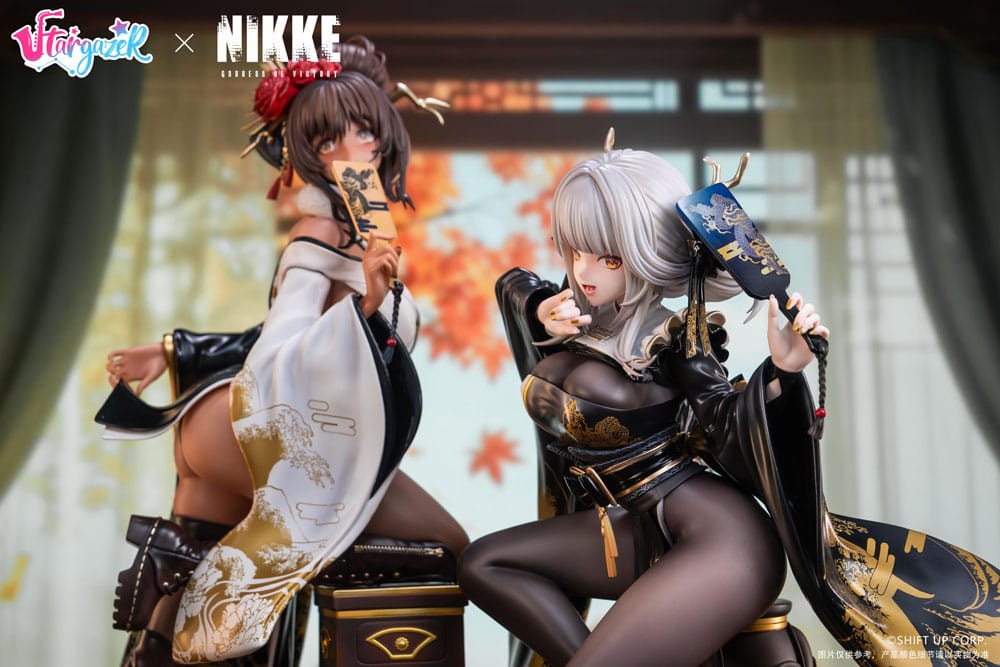 Goddess of Victory: Nikke set 2 statuetten PVC 1/4 Blanc & Noir
