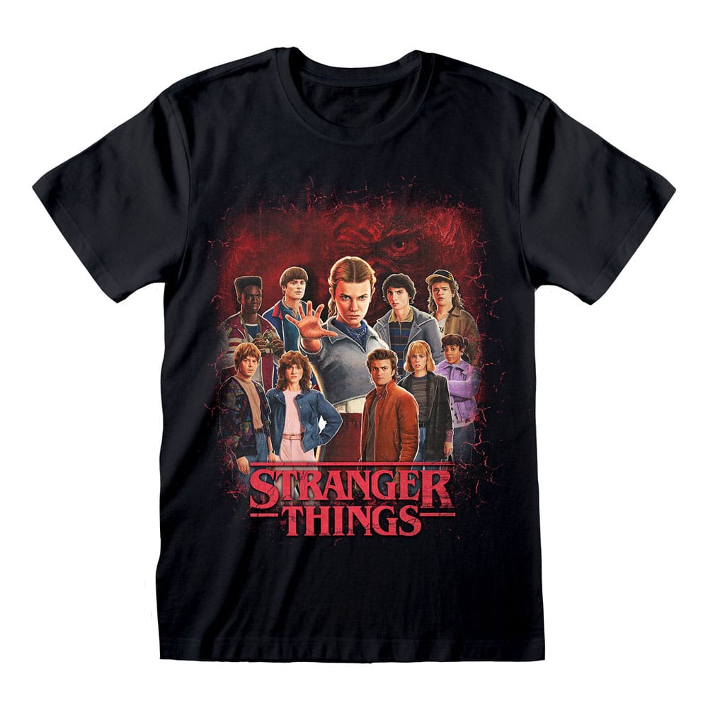 Stranger Things T-Shirt Group of all Characters (XL)