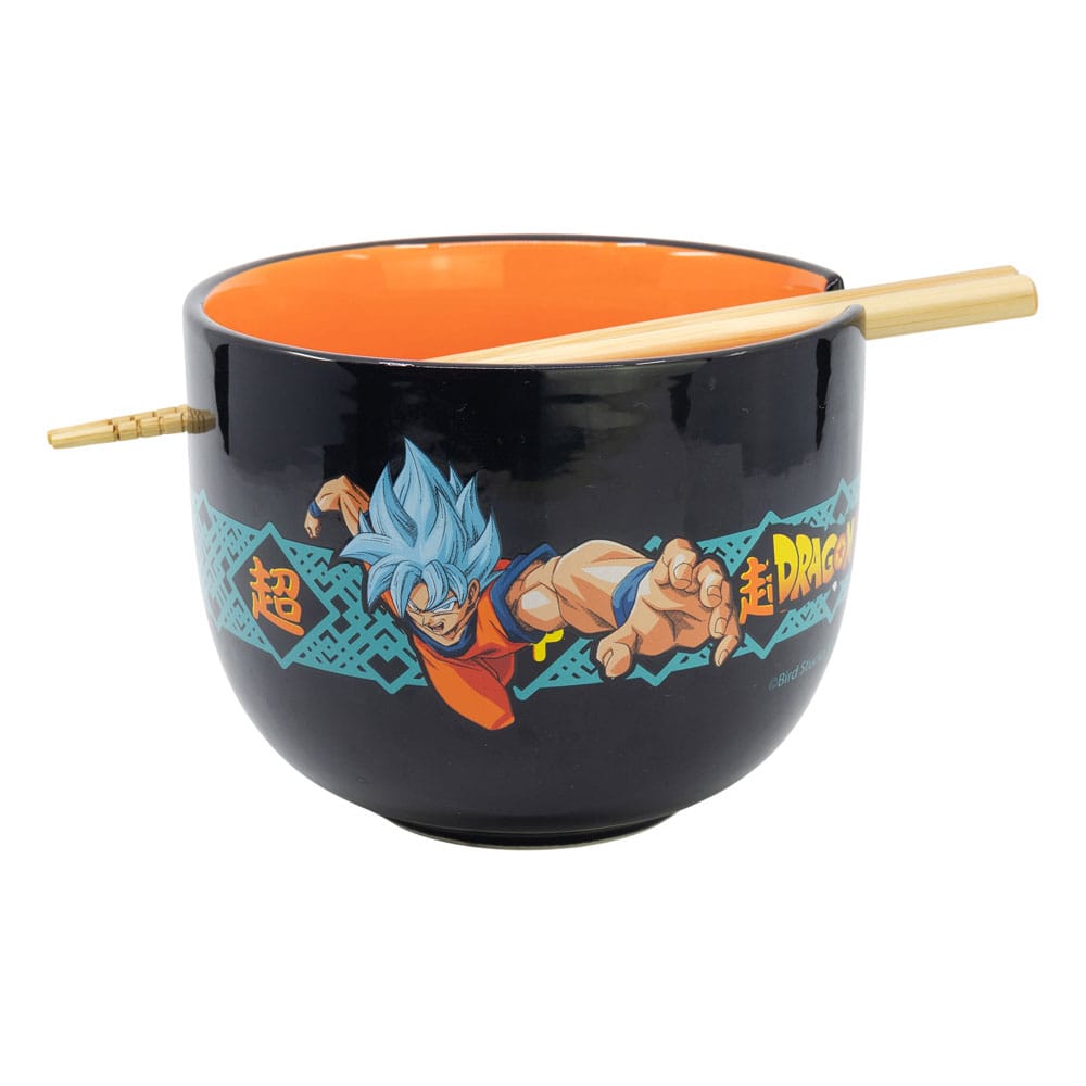 Dragon Ball Super - Bol à ramen avec baguettes Super Saiyan Blue Goku et Vegeta