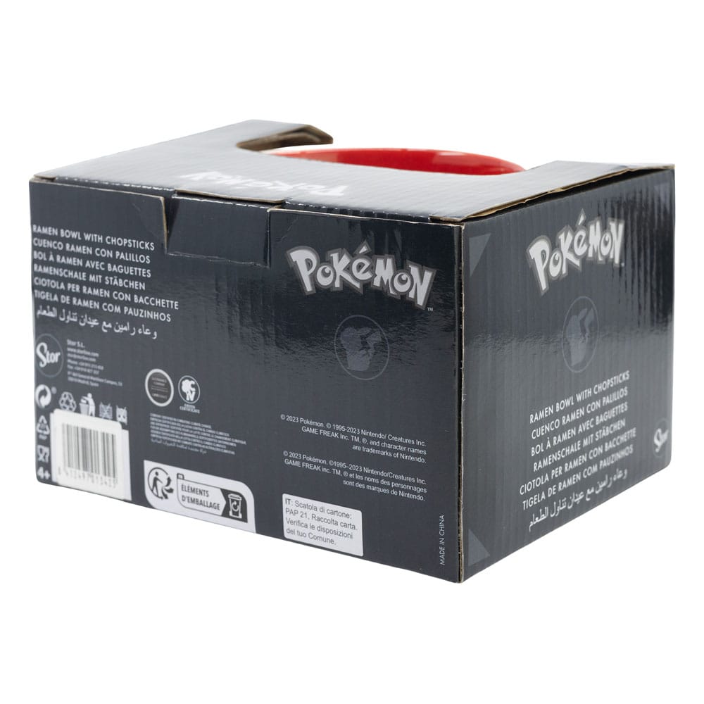 Pokémon - Bol à ramen avec baguettes Pikachu