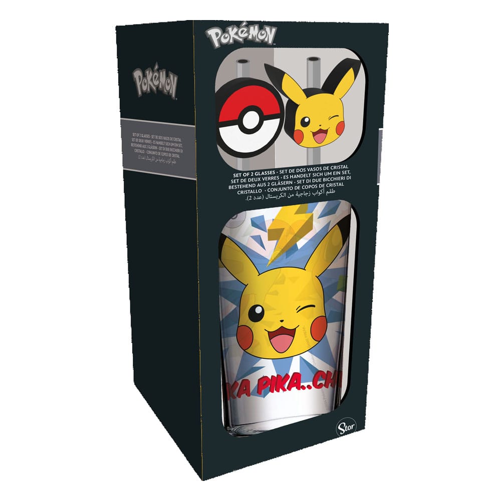 Pokémon verre tumbler avec pailles métal Pikachu 485 ml