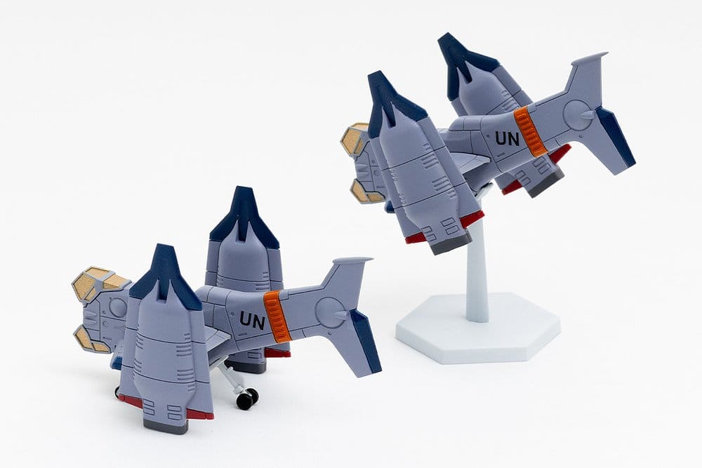 Rebuild of Evangelion plastic model kit SYUTO Tiny Scale UNAF Close Air Support VTOL Aircraft YAGR-3B 5 cm