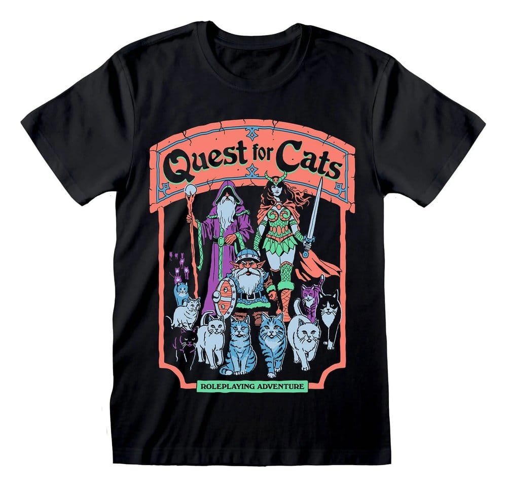 Steven Rhodes T-Shirt Quest For Cats Black (XL)