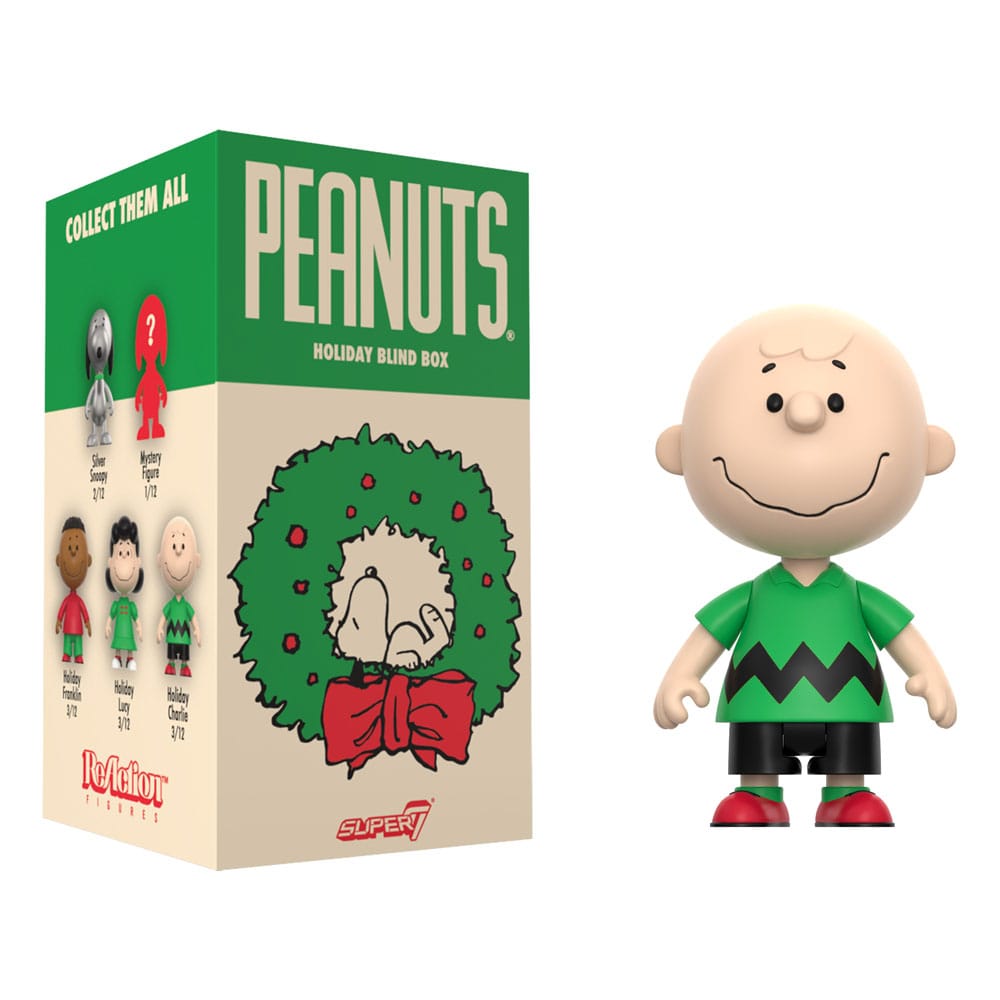 Peanuts présentoir boîte-mystère figurines ReAction Wave 08 Holiday 10 cm (12)