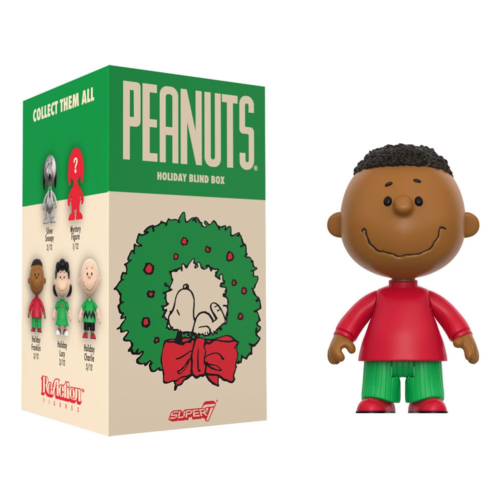 Peanuts présentoir boîte-mystère figurines ReAction Wave 08 Holiday 10 cm (12)