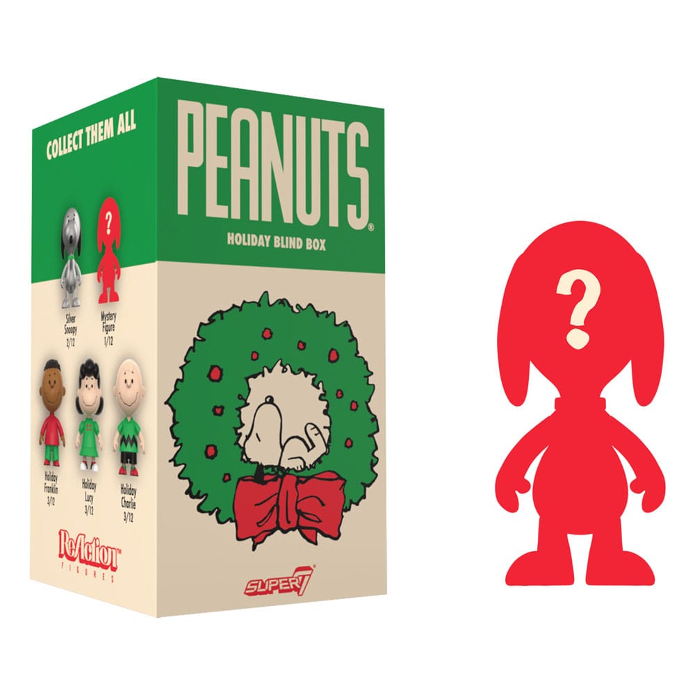 Peanuts présentoir boîte-mystère figurines ReAction Wave 08 Holiday 10 cm (12)
