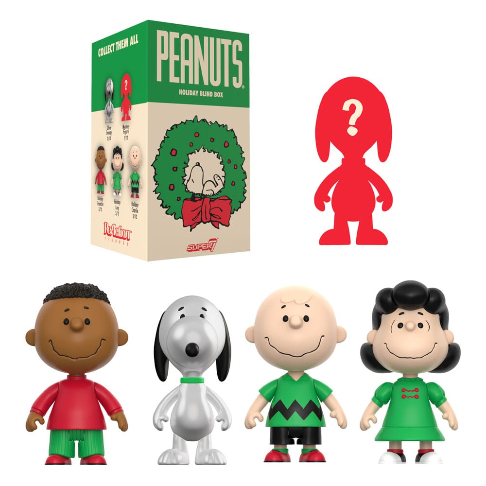 Peanuts présentoir boîte-mystère figurines ReAction Wave 08 Holiday 10 cm (12)