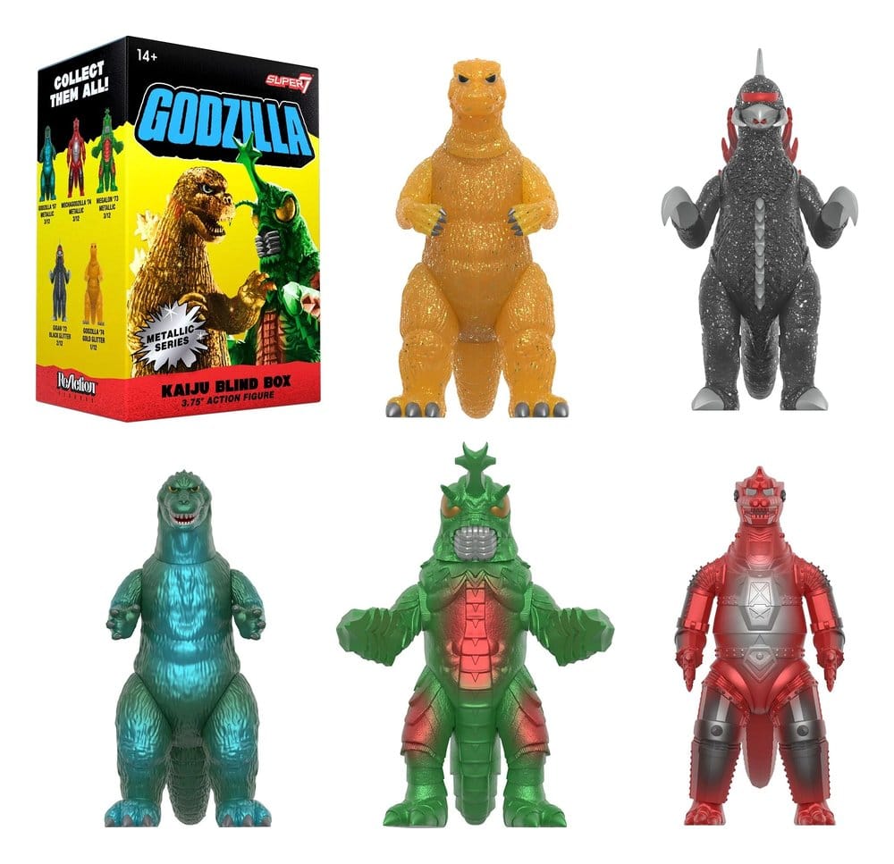 Godzilla Toho (Metallic) figurine Blind Box Wave 5 Display (12)