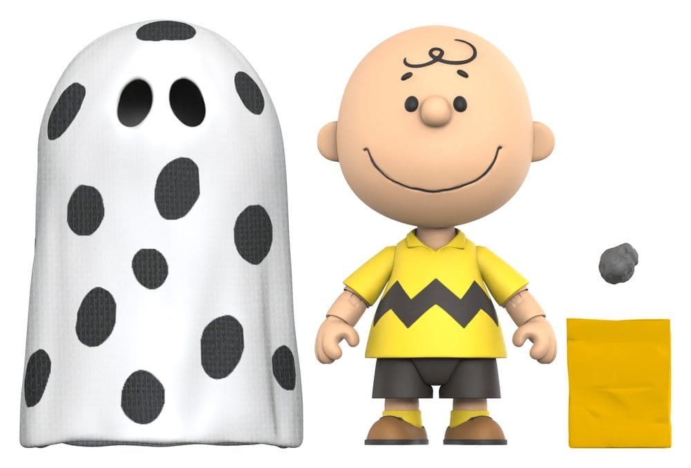 Peanuts Deluxe Wave 01 Figurine Charlie Brown (with Ghost Sheet) 18 cm