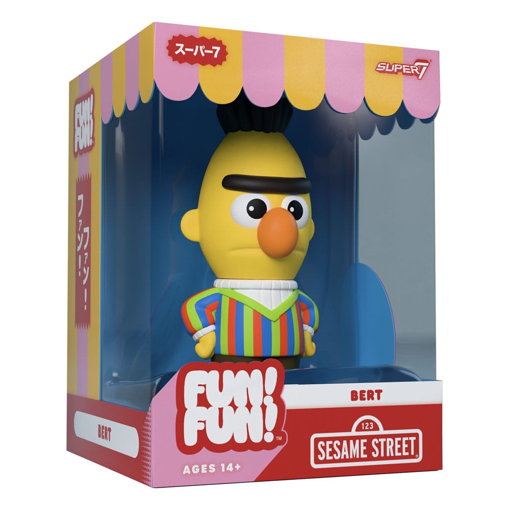 1, Rue Sésame figurine Soft Vinyl FUN! FUN! Wave 02 Bert 13 cm
