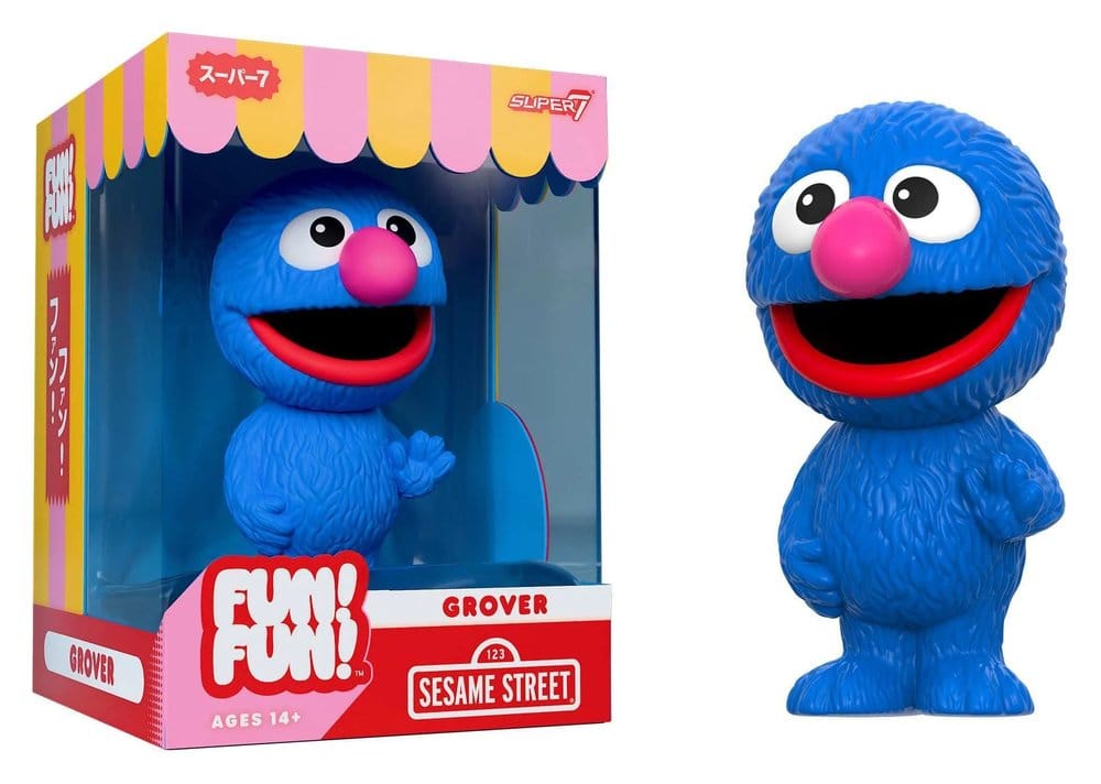1, Rue Sésame figurine Soft Vinyl Fun! Fun! Vinyl Action Figure Wave 01 - Grover 18 cm