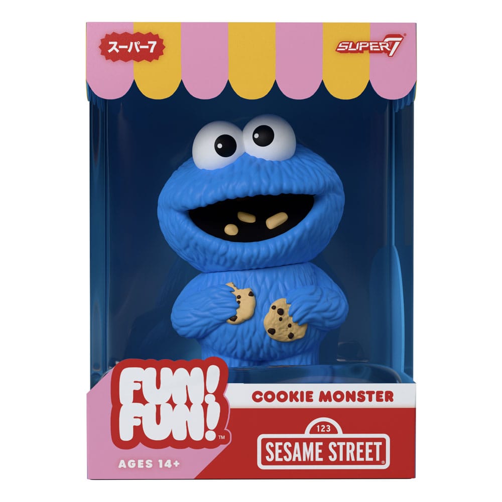 1, Rue Sésame figurine Soft Vinyl FUN! FUN! Wave 02 Cookie Monster 13 cm