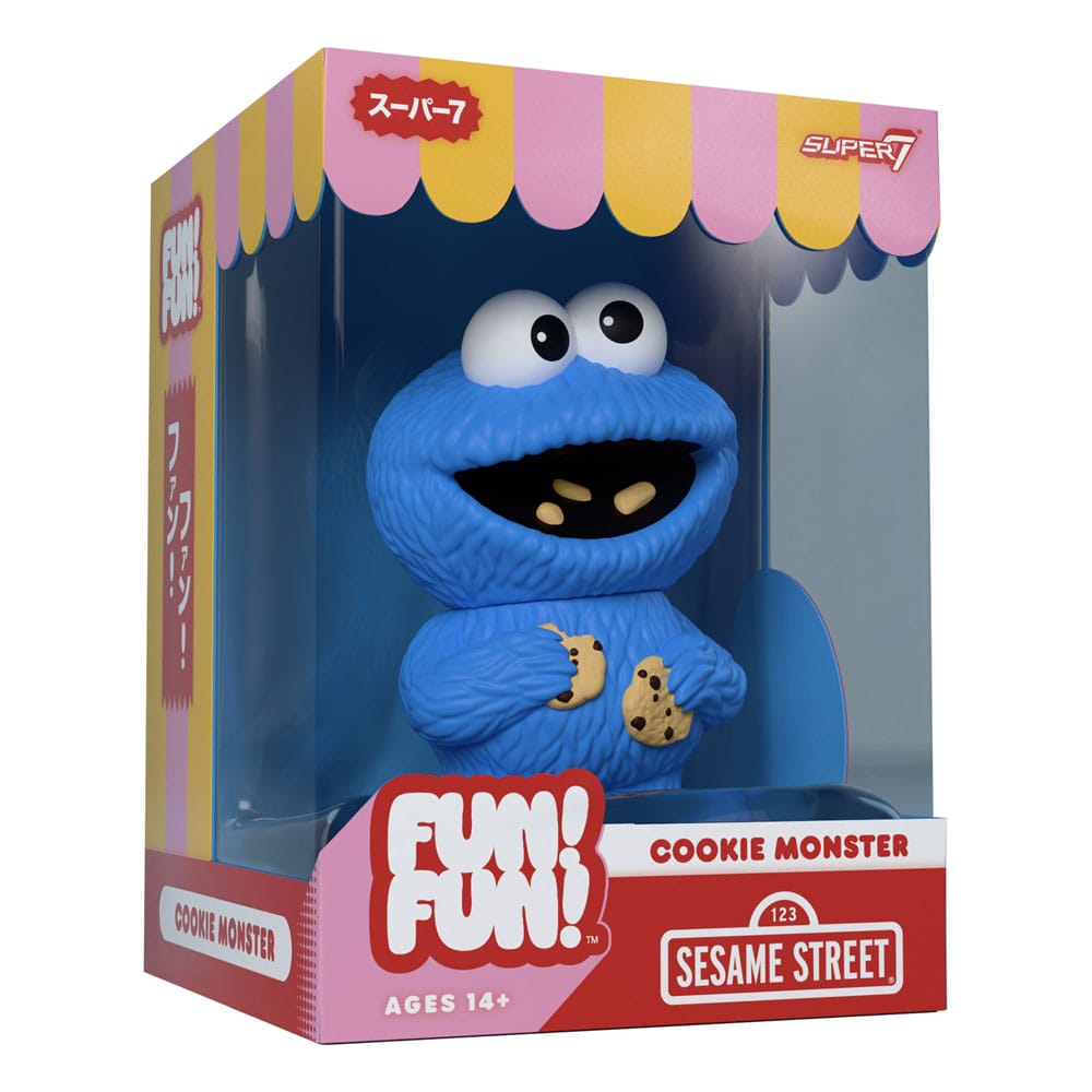 1, Rue Sésame figurine Soft Vinyl FUN! FUN! Wave 02 Cookie Monster 13 cm